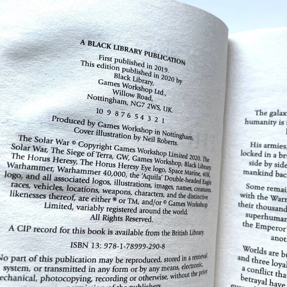 The Solar War  Book (Horus Heresy: Siege of Terra) [Paperback] French, John - Picture 10 of 10
